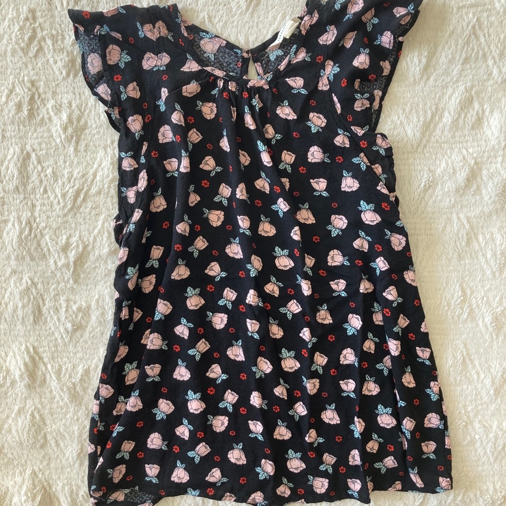 Aeropostale Juniors Small Flower Print Blouse - Picture 10 of 10